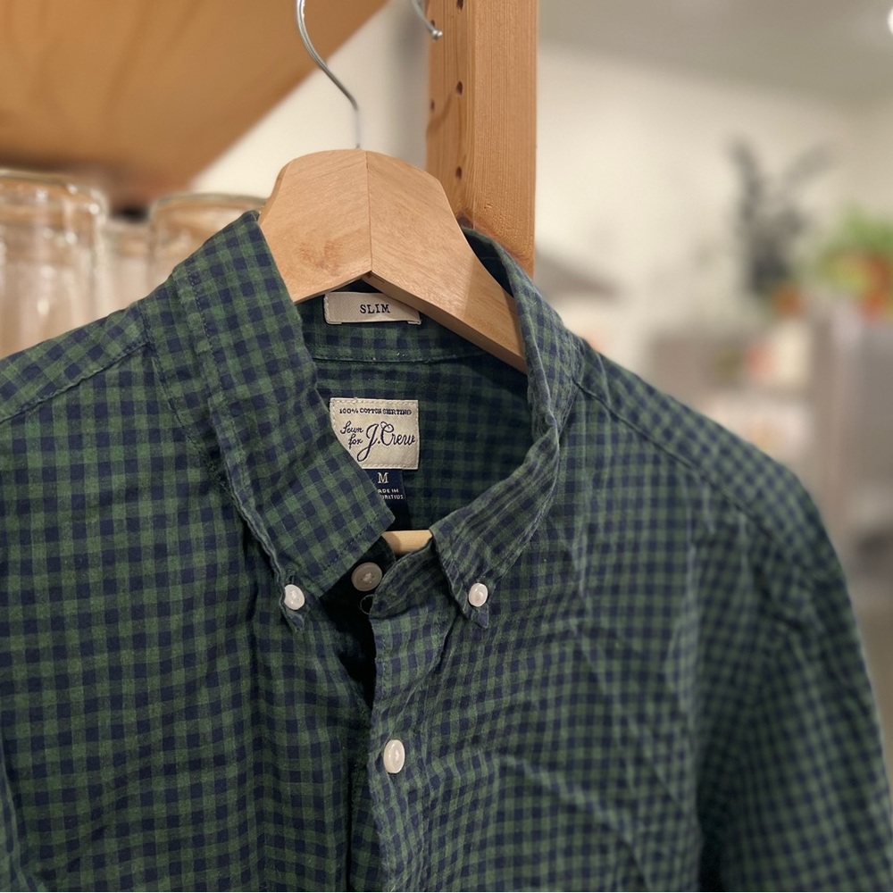 J. Crew slim fit medium button up.